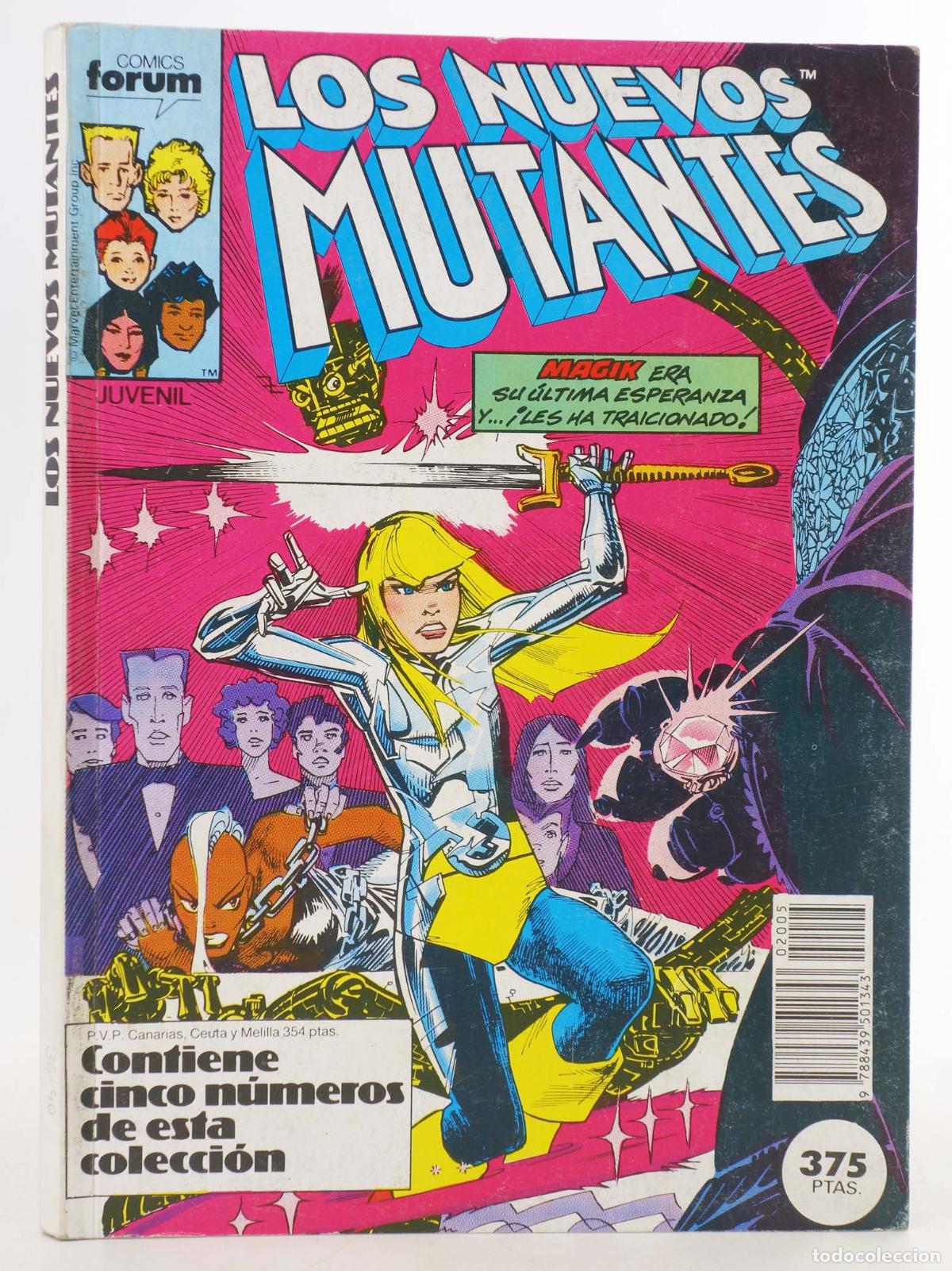 C&oacute;mics: NUEVOS MUTANTES VOL 1 36 A 40. Forum, 1989
