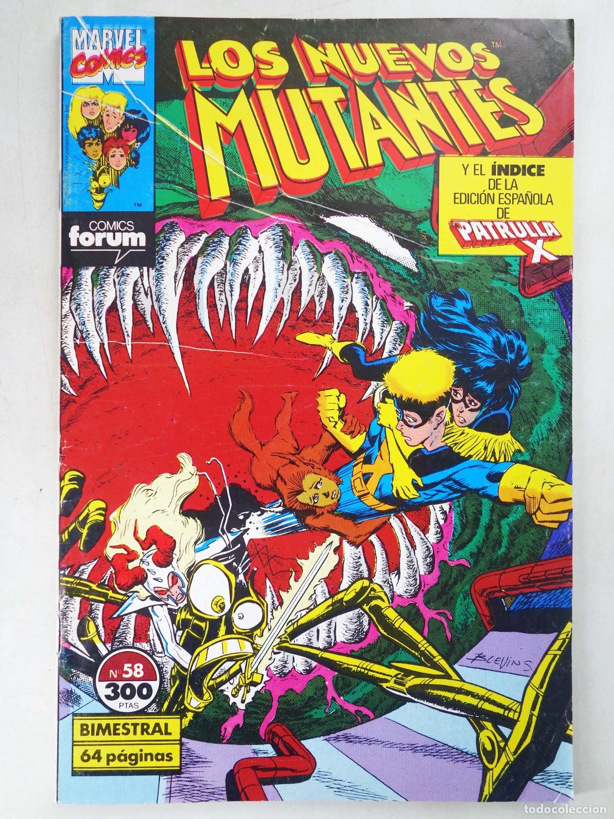 C&oacute;mics: NUEVOS MUTANTES VOL 1 58 (Louise Simonson/Bret Blevins/Terry Shoemaker) Forum, 1991