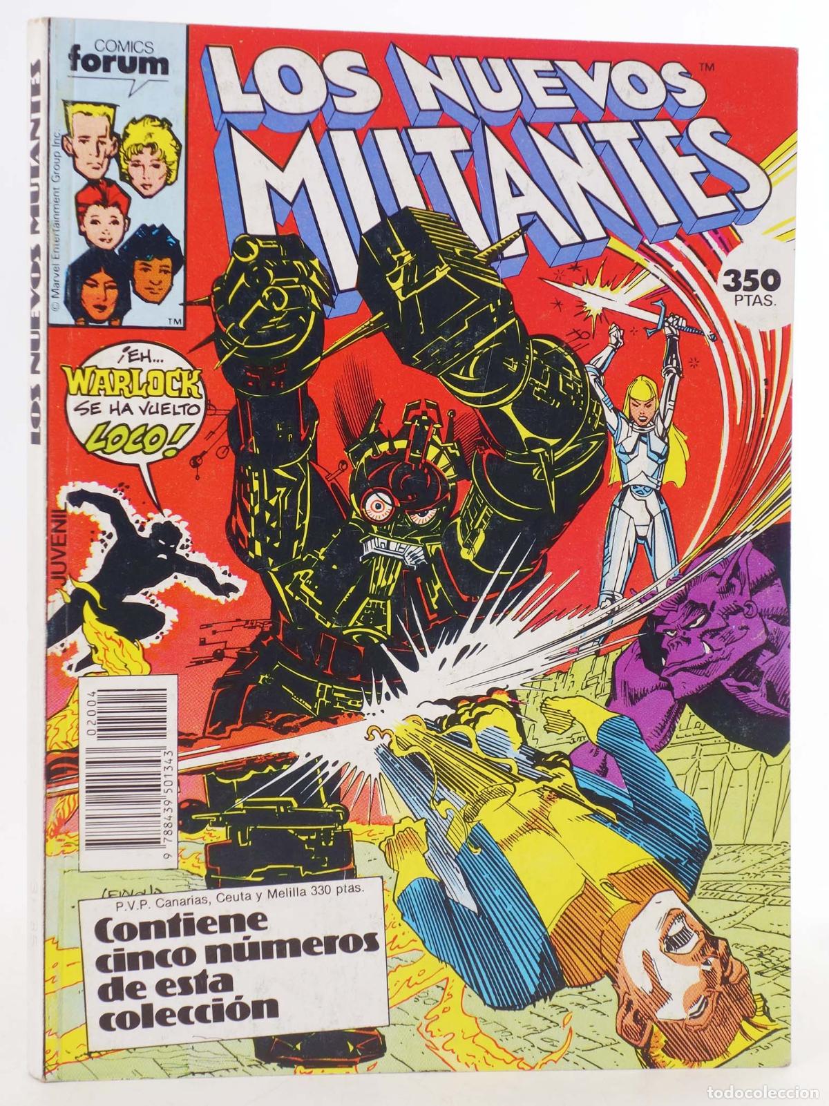 C&oacute;mics: NUEVOS MUTANTES VOL 1 31 A 35. Forum, 1989