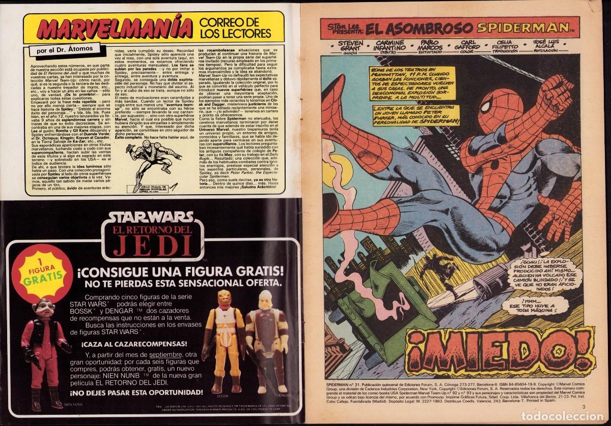 C&oacute;mics: Spiderman Vol. 1 N&ordm; 21 - Comic Forum 1981 - Foto 2