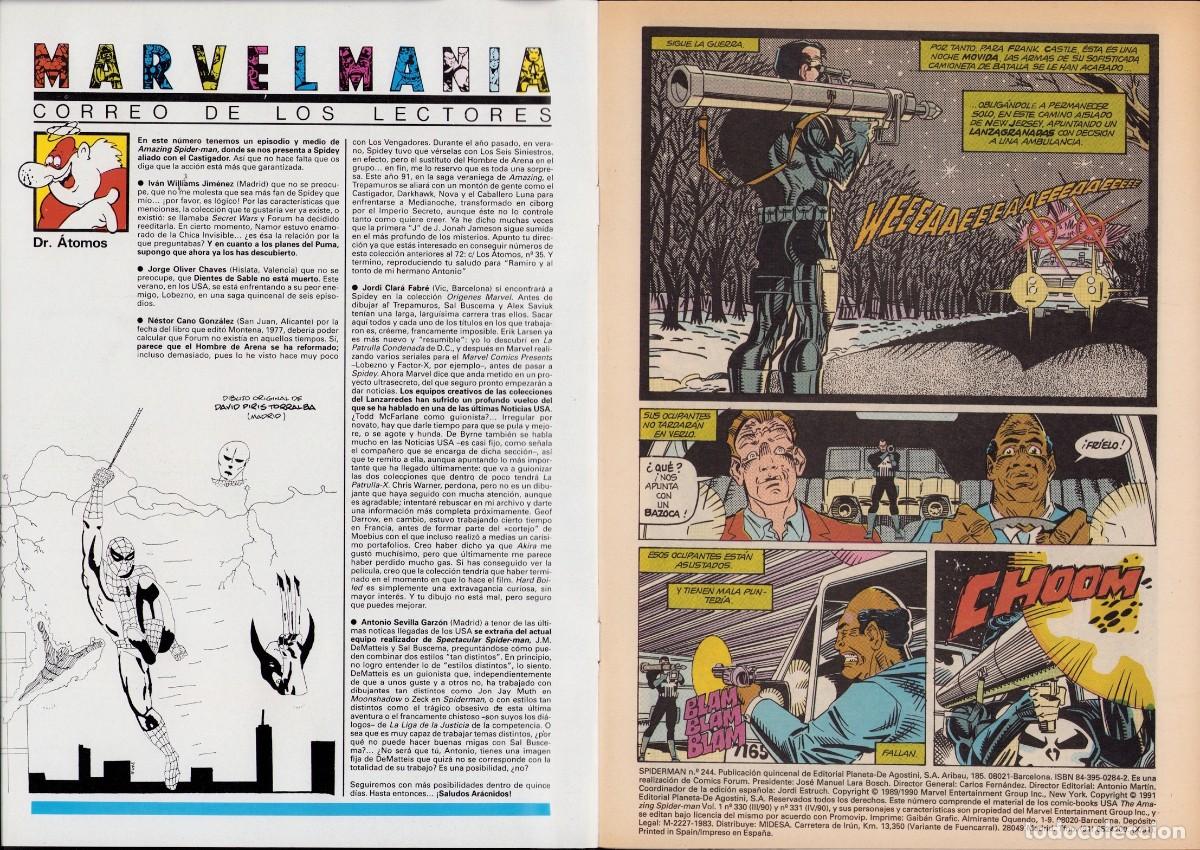 C&oacute;mics: Spiderman Vol. 1 N&ordm; 244 - Comic Forum 1991 - Foto 2