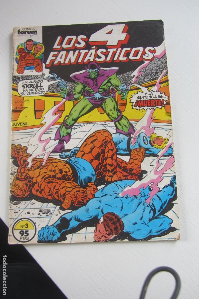 C&oacute;mics: LOS 4 FANTASTICOS VOL. 1 N&ordm; 3 95 PTS MARVEL - FORUM arx51