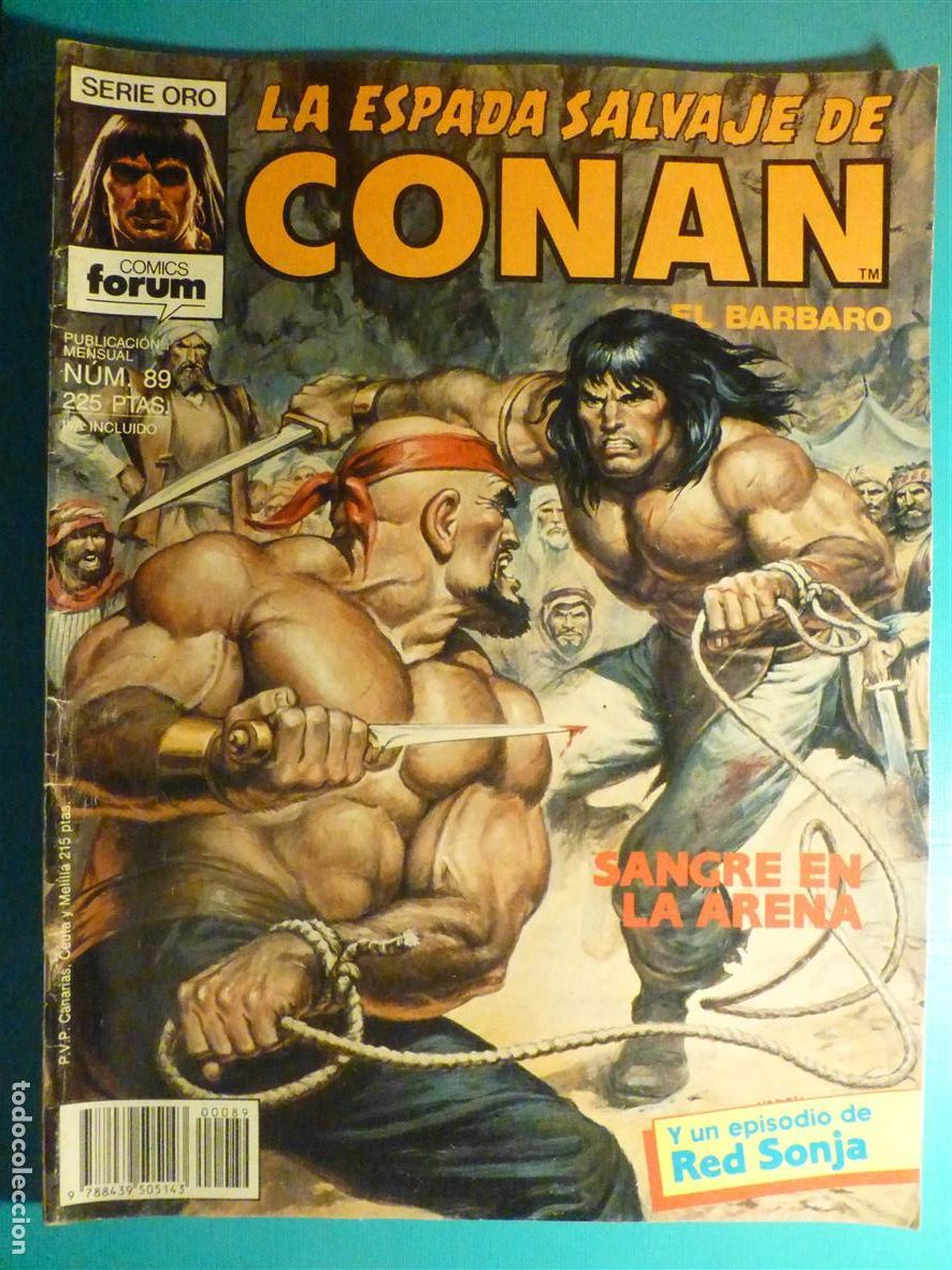 C&oacute;mics: Comic - La Espada Salvaje de Conan El B&aacute;rbaro - N&ordm; 89 - Sangre en la Arena - Comics Forum Serie Oro