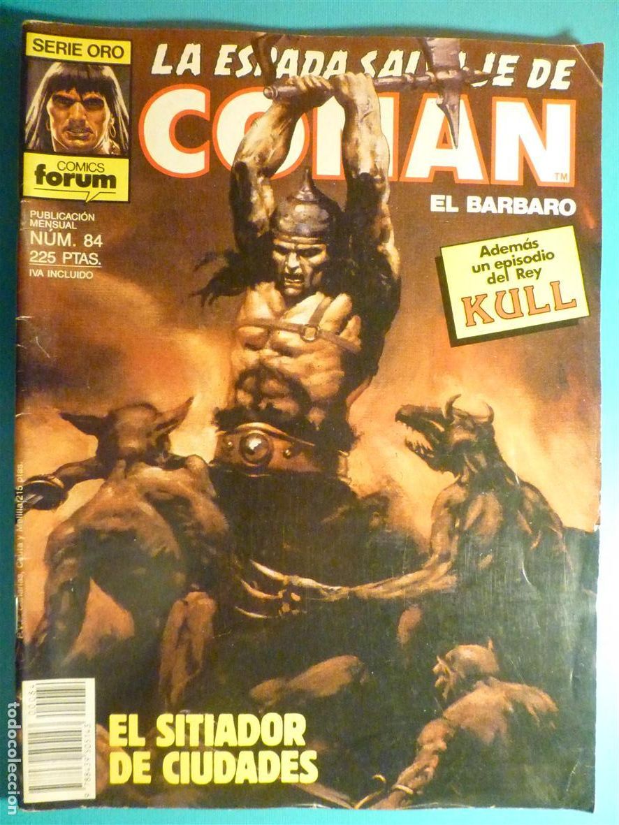 C&oacute;mics: Comic - La Espada Salvaje de Conan El B&aacute;rbaro - N&ordm; 84 - El Sitiador de Ciudades - Comics Forum Oro