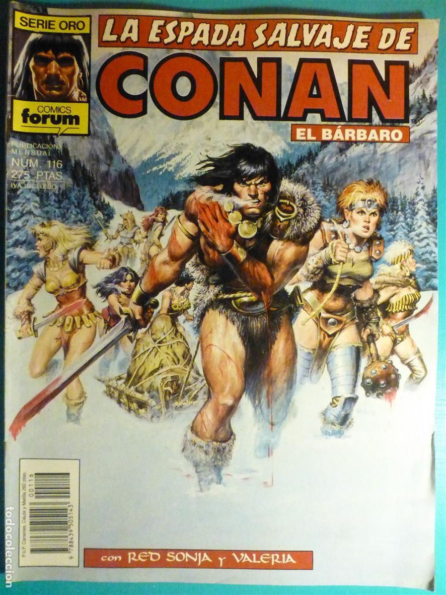 C&oacute;mics: Comic - La Espada Salvaje de Conan El B&aacute;rbaro - N&ordm; 116 - La Furia de Damas Hierro - Comics Forum Oro