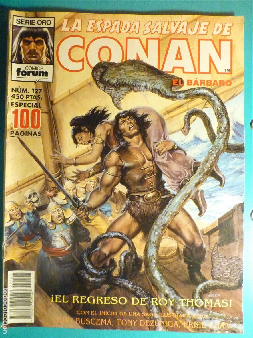 C&oacute;mics: Comic - La Espada Salvaje de Conan El B&aacute;rbaro - N&ordm; 127 - El Regreso Roy Thomas - Comics Forum Oro