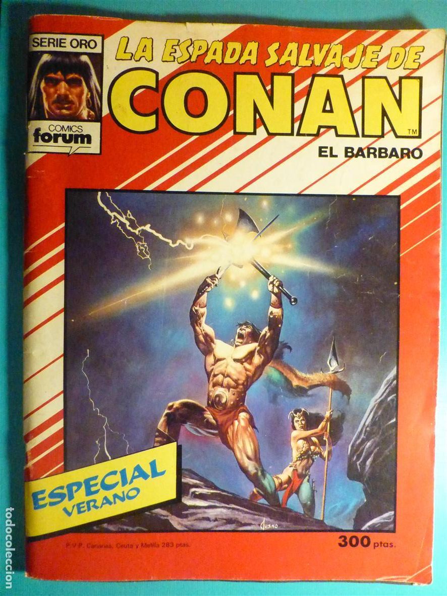 C&oacute;mics: Comic - La Espada Salvaje de Conan El B&aacute;rbaro - Especial Verano 1987 - Comics Forum Oro