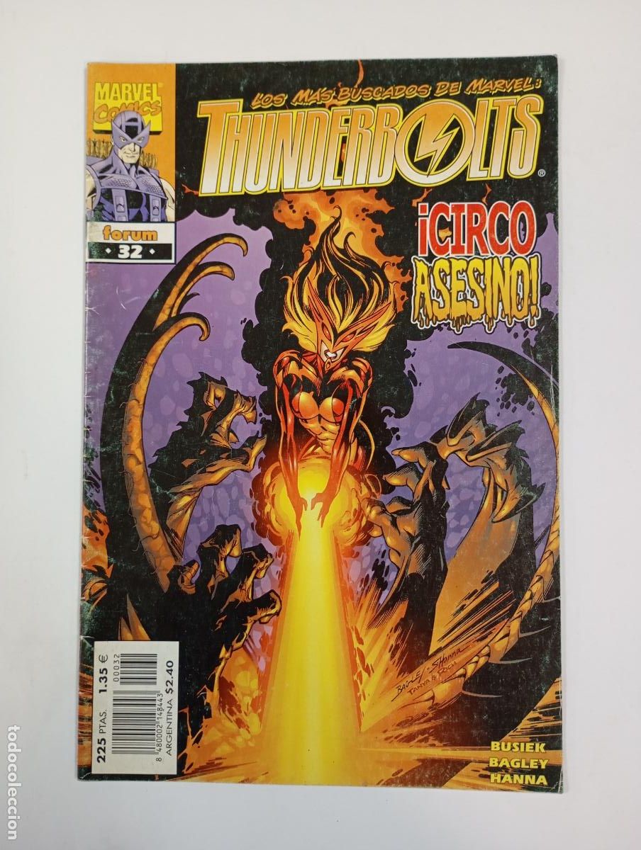 C&oacute;mics: THUNDERBOLTS N&ordm; 32. CIRCO ASESINO. MARVEL COMICS FORUM. TDKR79