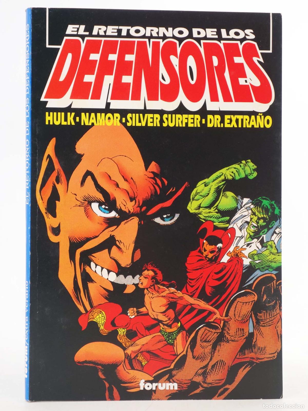 C&oacute;mics: EL RETORNO DE LOS DEFENSORES. HULK NAMOR SILVER SURFER DOCTOR EXTRA&Ntilde;O. Forum, 1993