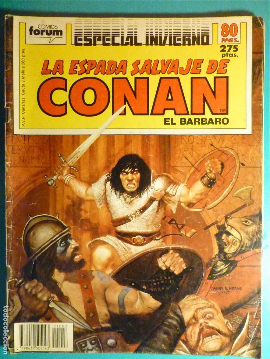 C&oacute;mics: Comic - La Espada Salvaje de Conan El B&aacute;rbaro - Especial Invierno 1988 - Comics Forum Oro