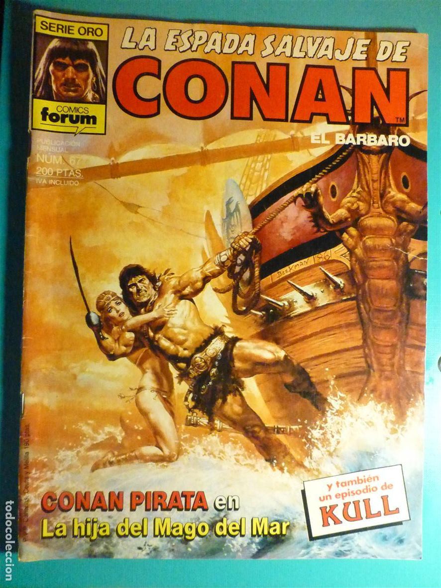 C&oacute;mics: Comic - La Espada Salvaje de Conan El B&aacute;rbaro - N&ordm; 67 - La Hija del Mago del Mar - Comics Forum Oro