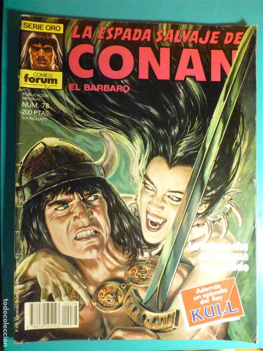 C&oacute;mics: Comic - La Espada Salvaje de Conan El B&aacute;rbaro - N&ordm; 78 - Muchaca Bosque Encantado - Comics Forum Oro