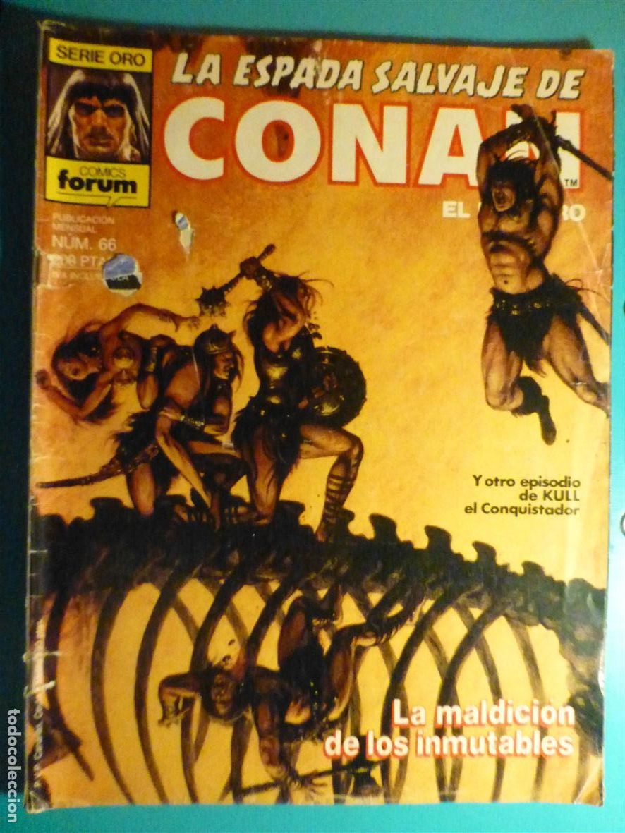 C&oacute;mics: Comic - La Espada Salvaje de Conan El B&aacute;rbaro - N&ordm; 66 - Maldici&oacute;n Inmutables - Comics Forum Oro
