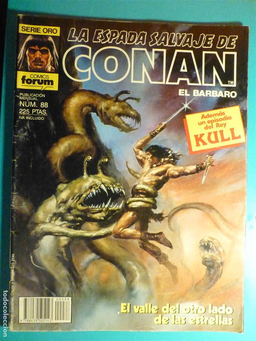 C&oacute;mics: Comic - La Espada Salvaje de Conan El B&aacute;rbaro - N&ordm; 88 - Valle Otro lado Estrellas - Comics Forum Oro
