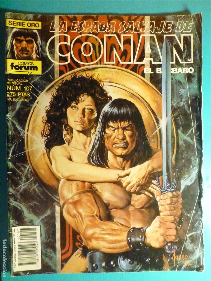 C&oacute;mics: Comic - La Espada Salvaje de Conan El B&aacute;rbaro - N&ordm; 107 - Sangre de Hermanos - Comics Forum Oro