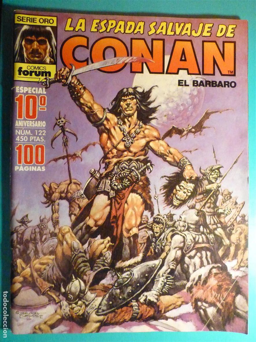 C&oacute;mics: Comic - La Espada Salvaje de Conan El B&aacute;rbaro - N&ordm; 122 - Lazos de Sangre - Comics Forum Oro