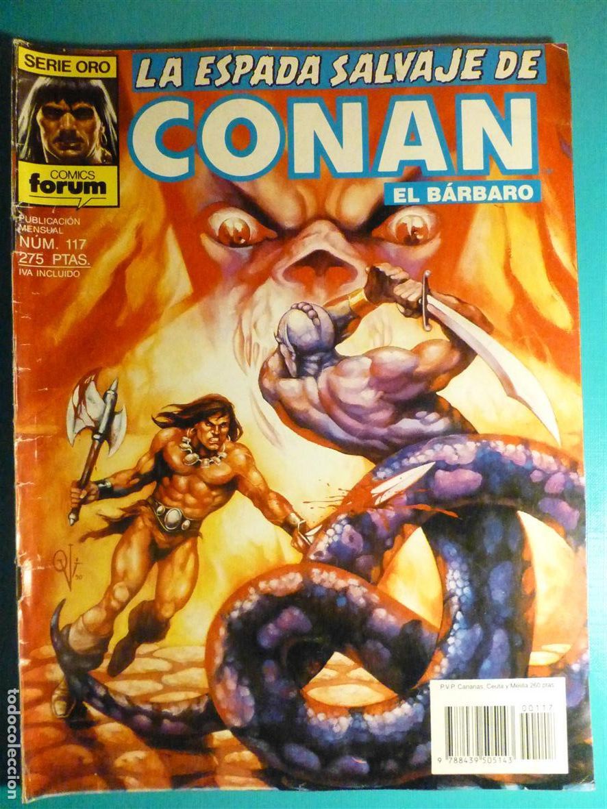 C&oacute;mics: Comic - La Espada Salvaje de Conan El B&aacute;rbaro - N&ordm; 117 - Tumba Visiones Perdidas - Comics Forum Oro