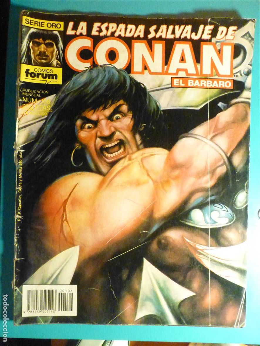 C&oacute;mics: Comic - La Espada Salvaje de Conan El B&aacute;rbaro - N&ordm; 106 - Hermanos del Craneo - Comics Forum Oro
