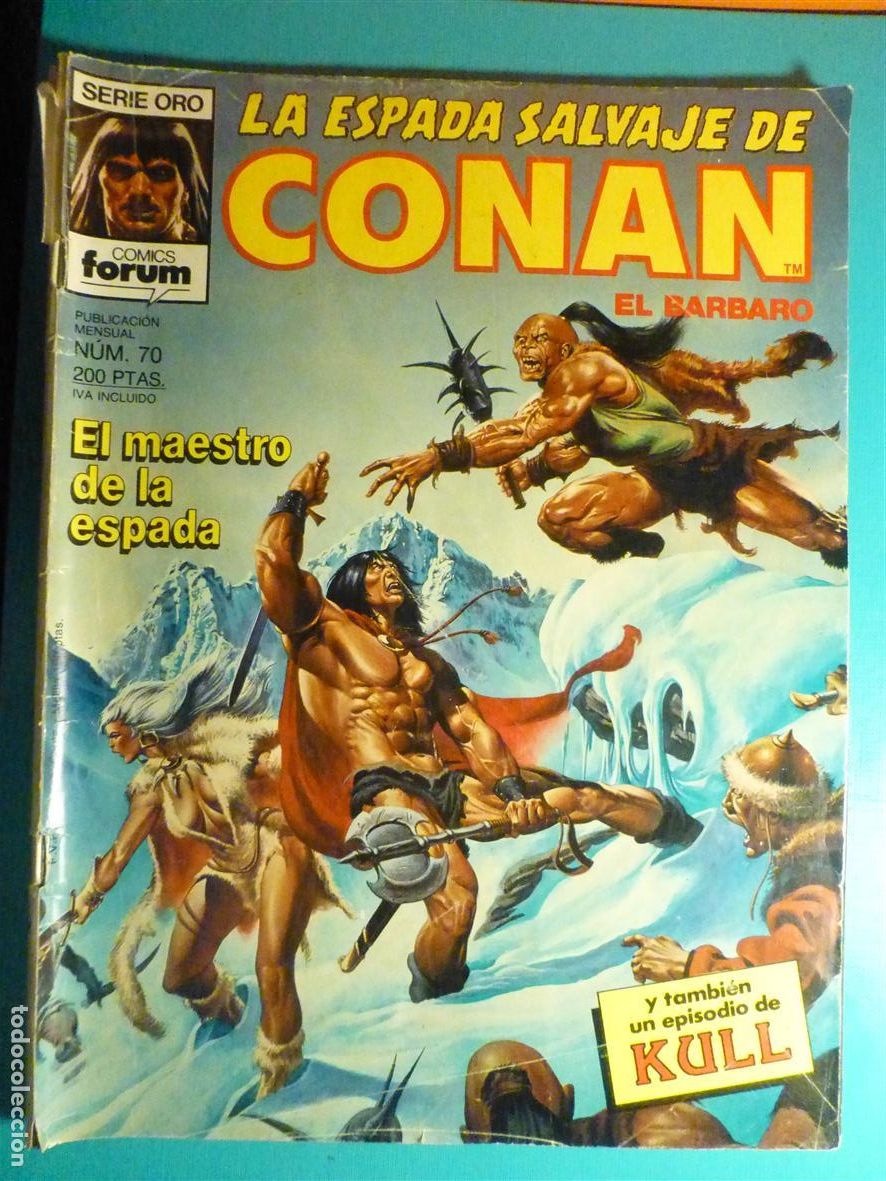 C&oacute;mics: Comic - La Espada Salvaje de Conan El B&aacute;rbaro - N&ordm; 70 - Maestro Espada - Comics Forum Oro