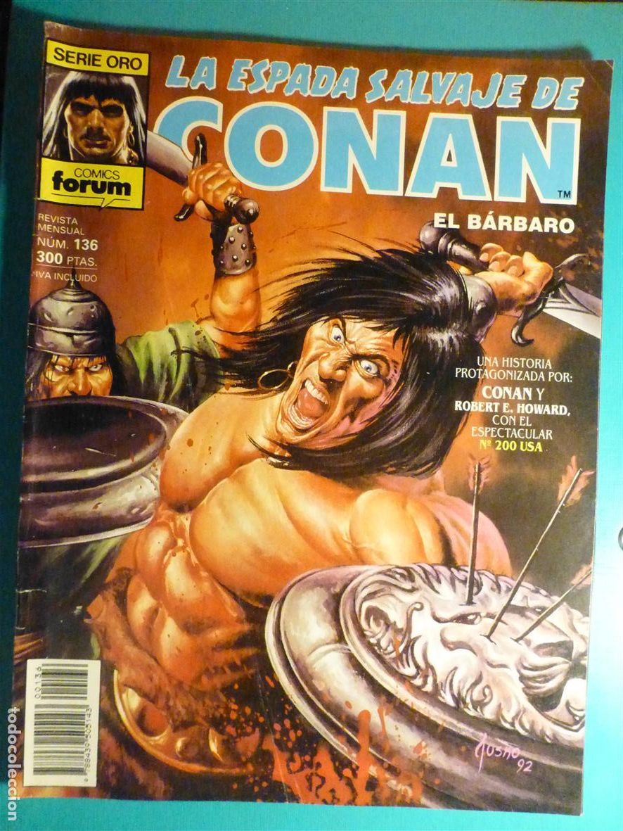 C&oacute;mics: Comic - La Espada Salvaje de Conan El B&aacute;rbaro - N&ordm; 136 - B&aacute;rbaros de la Frontera - Comics Forum Oro