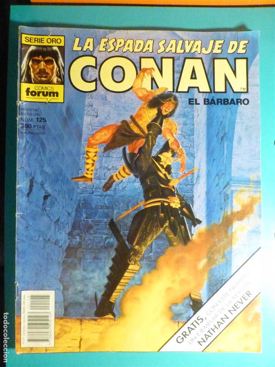 C&oacute;mics: Comic - La Espada Salvaje de Conan El B&aacute;rbaro - N&ordm; 125 - Horror que lleg&oacute; Pasado - Comics Forum Oro