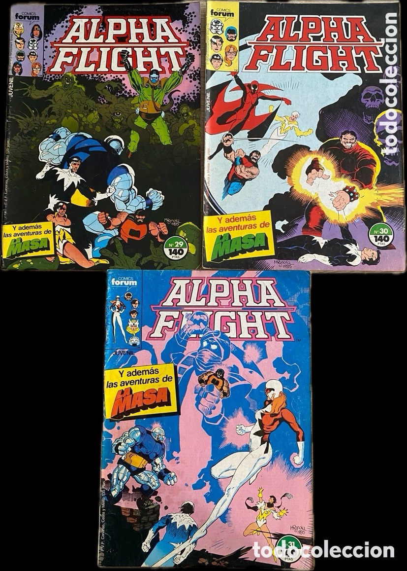 C&oacute;mics: Alpha Flight Vol. 1 F&oacute;rum &ndash; N&uacute;meros 13 al 15 y 22, 29 al 31 - Foto 3