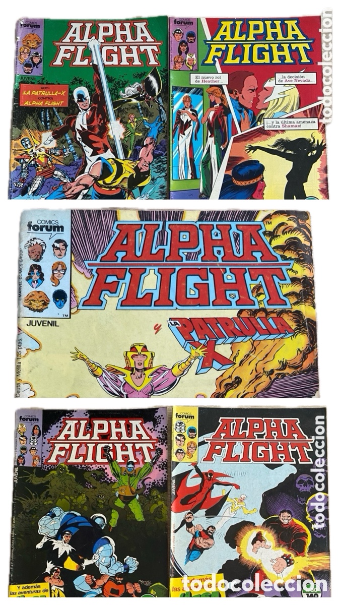 C&oacute;mics: Alpha Flight Vol. 1 F&oacute;rum &ndash; N&uacute;meros 13 al 15 y 22, 29 al 31