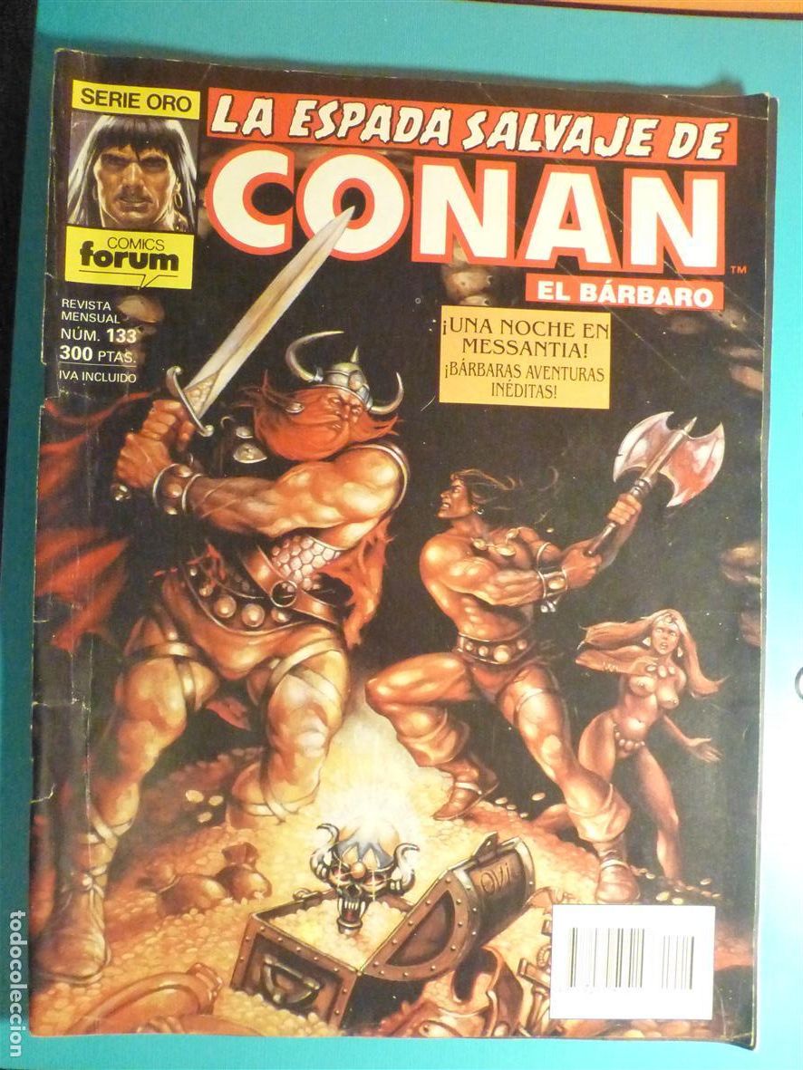 C&oacute;mics: Comic - La Espada Salvaje de Conan El B&aacute;rbaro - N&ordm; 133 - Una Noche en Messantia - Comics Forum Oro