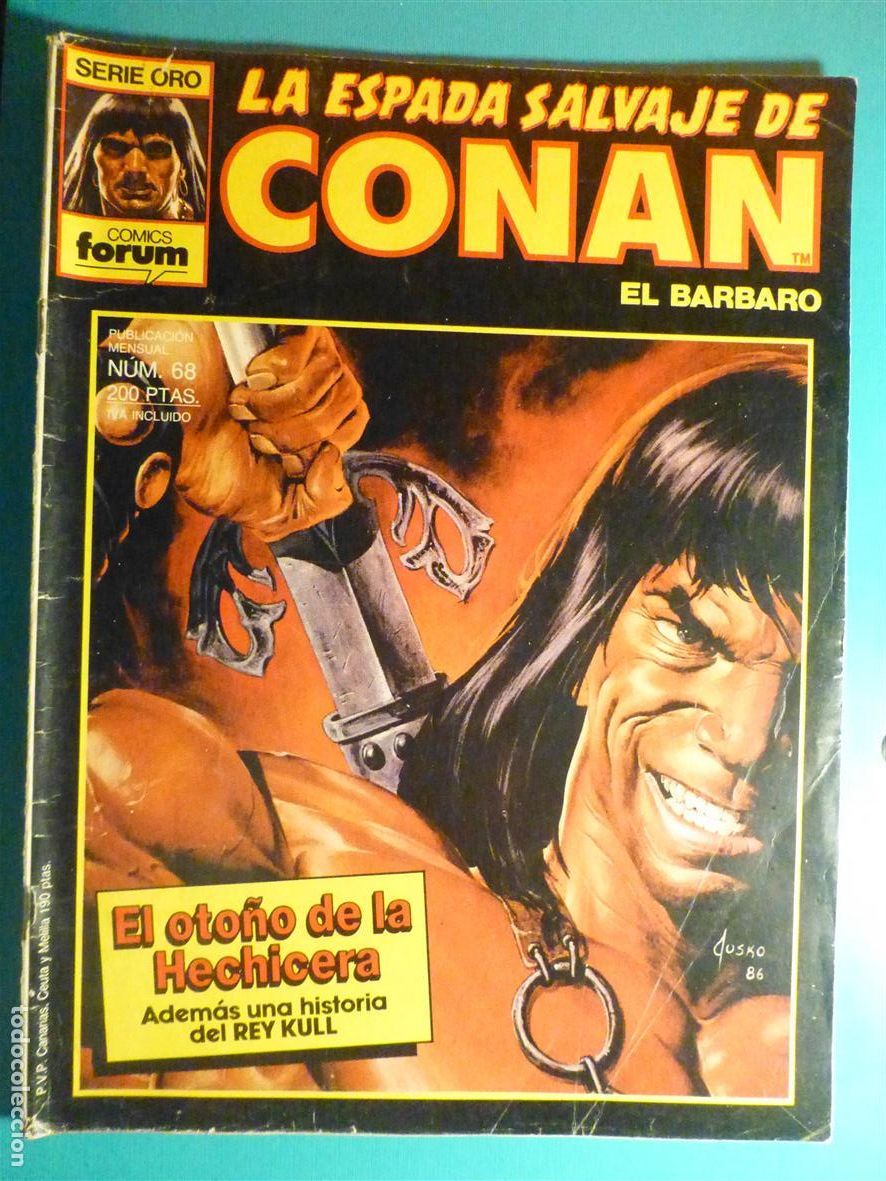 C&oacute;mics: Comic - La Espada Salvaje de Conan El B&aacute;rbaro - N&ordm; 68 - Oto&ntilde;o de la Hechicera - Comics Forum Oro