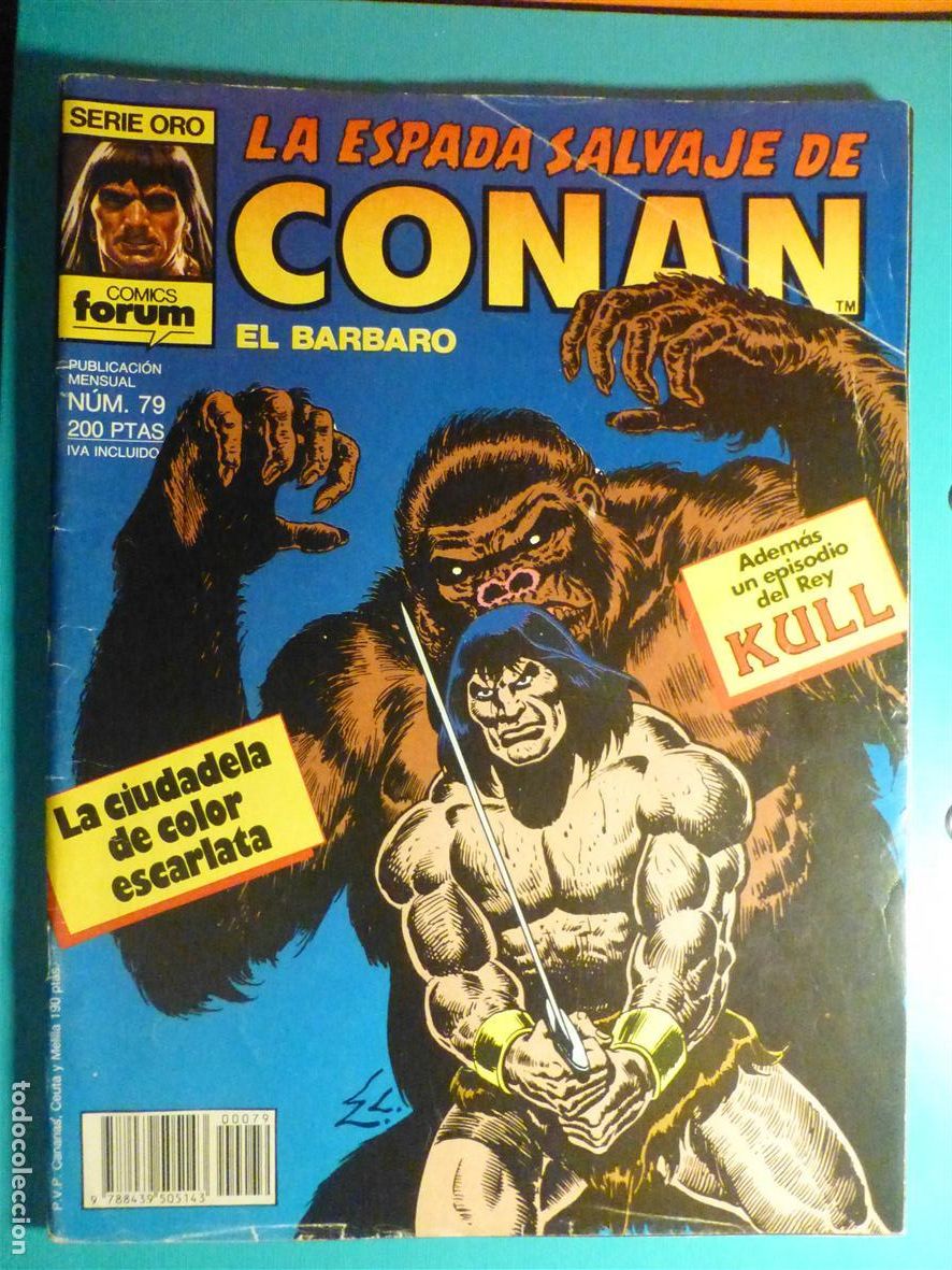 C&oacute;mics: Comic - La Espada Salvaje de Conan El B&aacute;rbaro - N&ordm; 79 - Ciudadela Color Escarlata - Comics Forum Oro