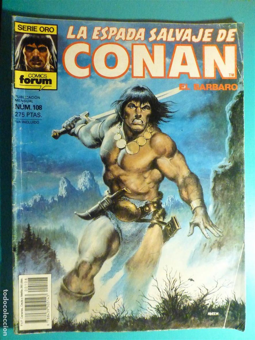 C&oacute;mics: Comic - La Espada Salvaje de Conan El B&aacute;rbaro - N&ordm; 108 - Luna del Cazador - Comics Forum Oro