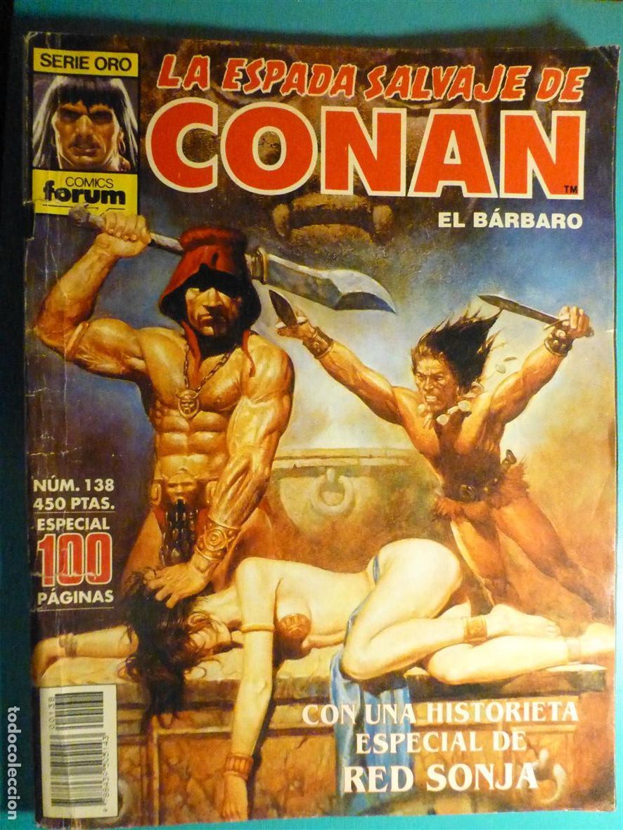 C&oacute;mics: Comic - La Espada Salvaje de Conan El B&aacute;rbaro - N&ordm; 138 - En Ciudad de los Magos - Comics Forum Oro