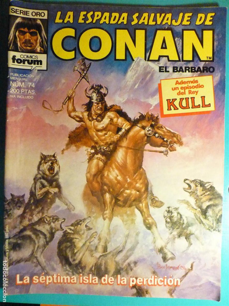 C&oacute;mics: Comic - La Espada Salvaje de Conan El B&aacute;rbaro - N&ordm; 74 - S&eacute;ptima Isla Perdici&oacute;n - Comics Forum Oro