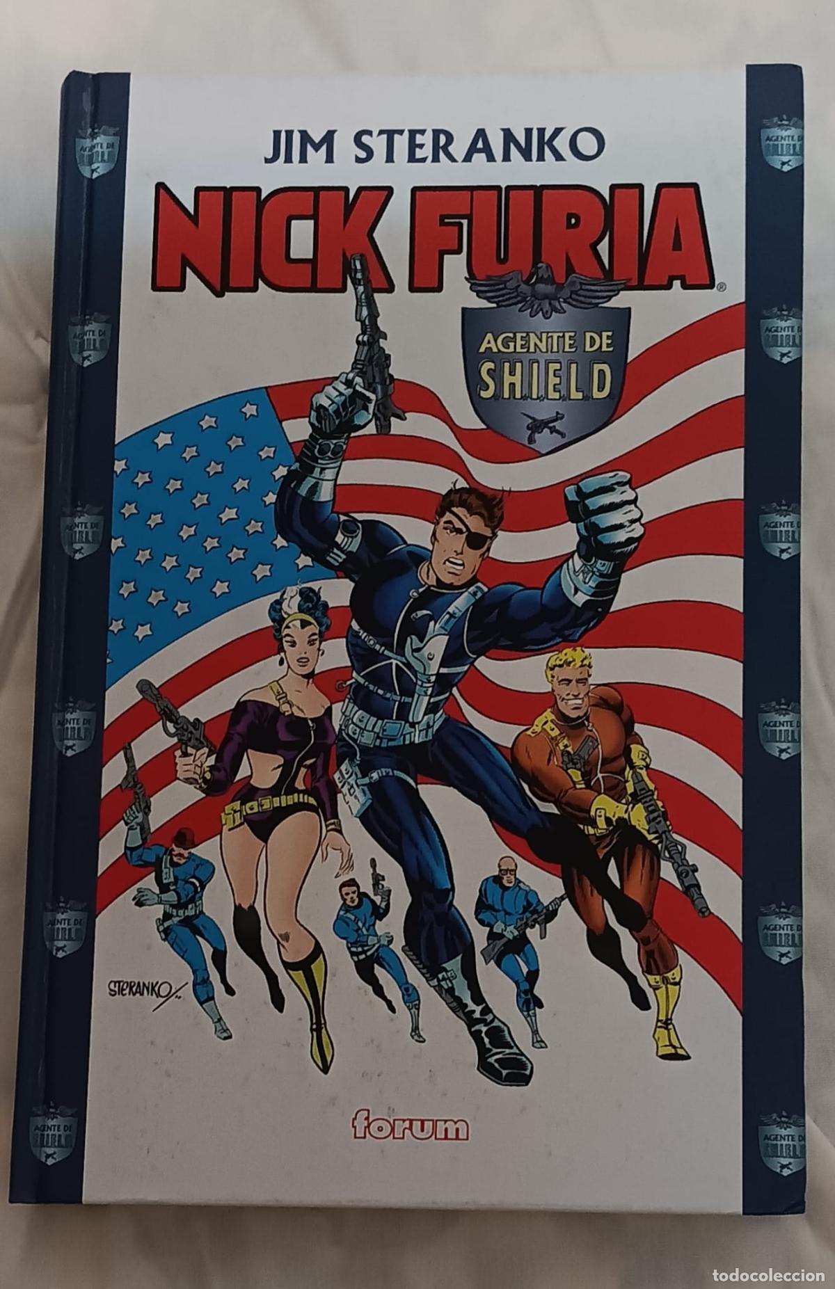 C&oacute;mics: Nick Furia de Jim Steranko. Edici&oacute;n Forum recoloreada con p&aacute;gina desplegable