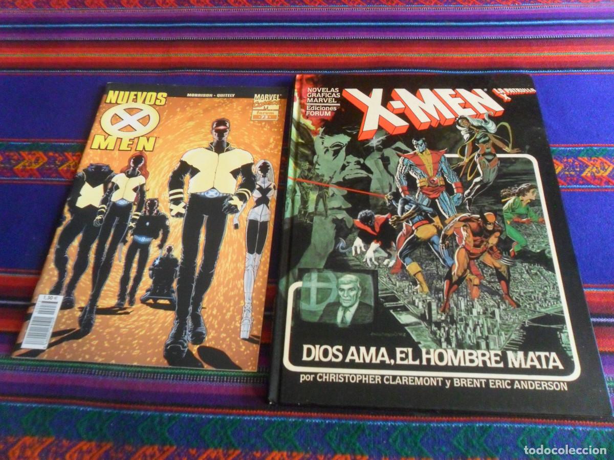 C&oacute;mics: NOVELAS GR&Aacute;FICAS MARVEL N&ordm; 1 X-MEN LA PATRULLA X DIOS AMA EL HOMBRE MATA FORUM 1983 REGALO NUEVOS 73