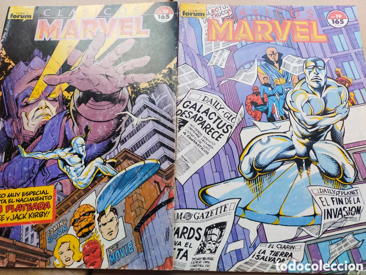 C&oacute;mics: Cl&aacute;sicos Marvel n&deg; 18 y 19 (Los 4 Fant&aacute;sticos)