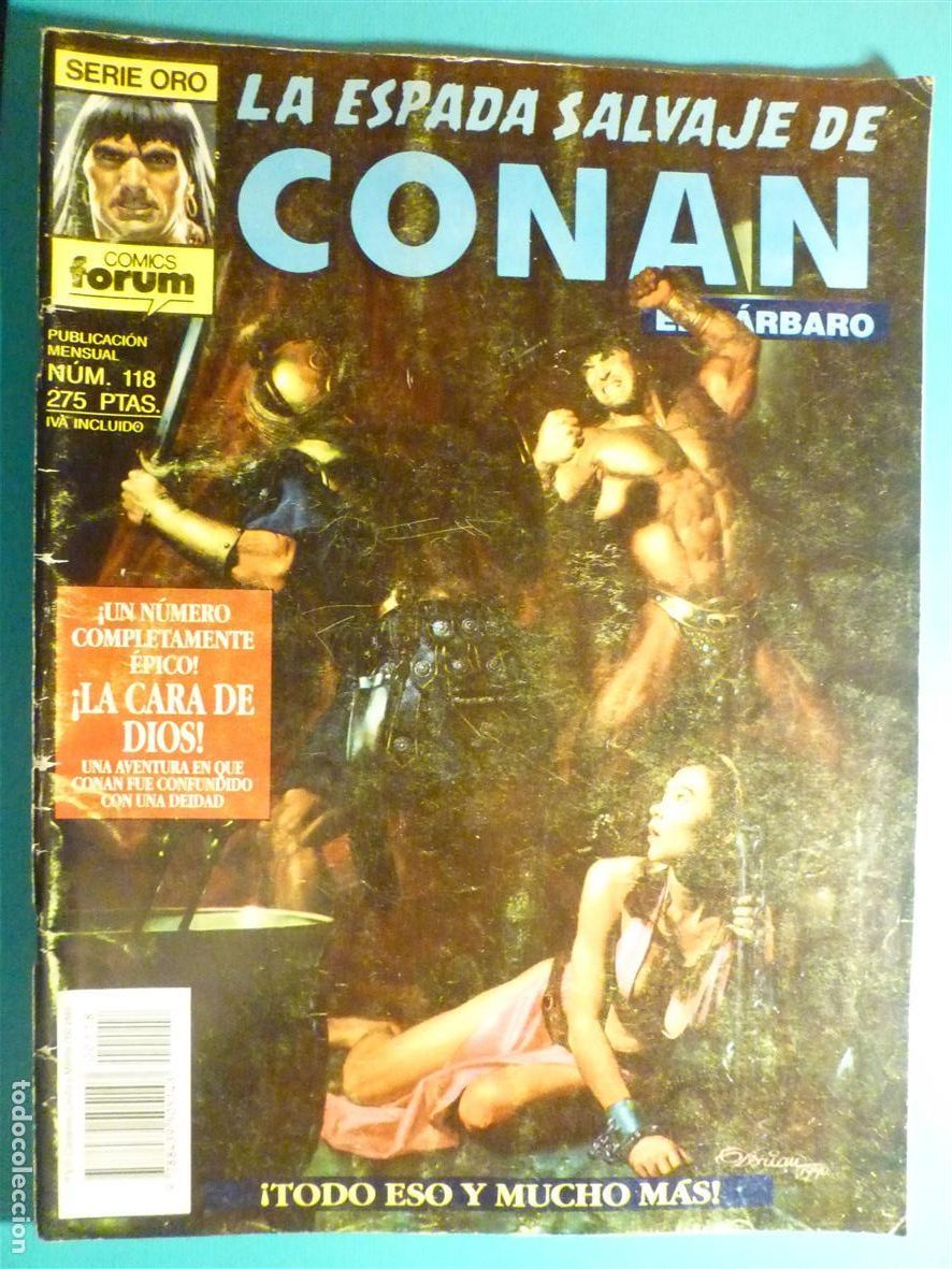 C&oacute;mics: Comic - La Espada Salvaje de Conan El B&aacute;rbaro - N&ordm; 118 - La Cara de Dios - Comics Forum Oro