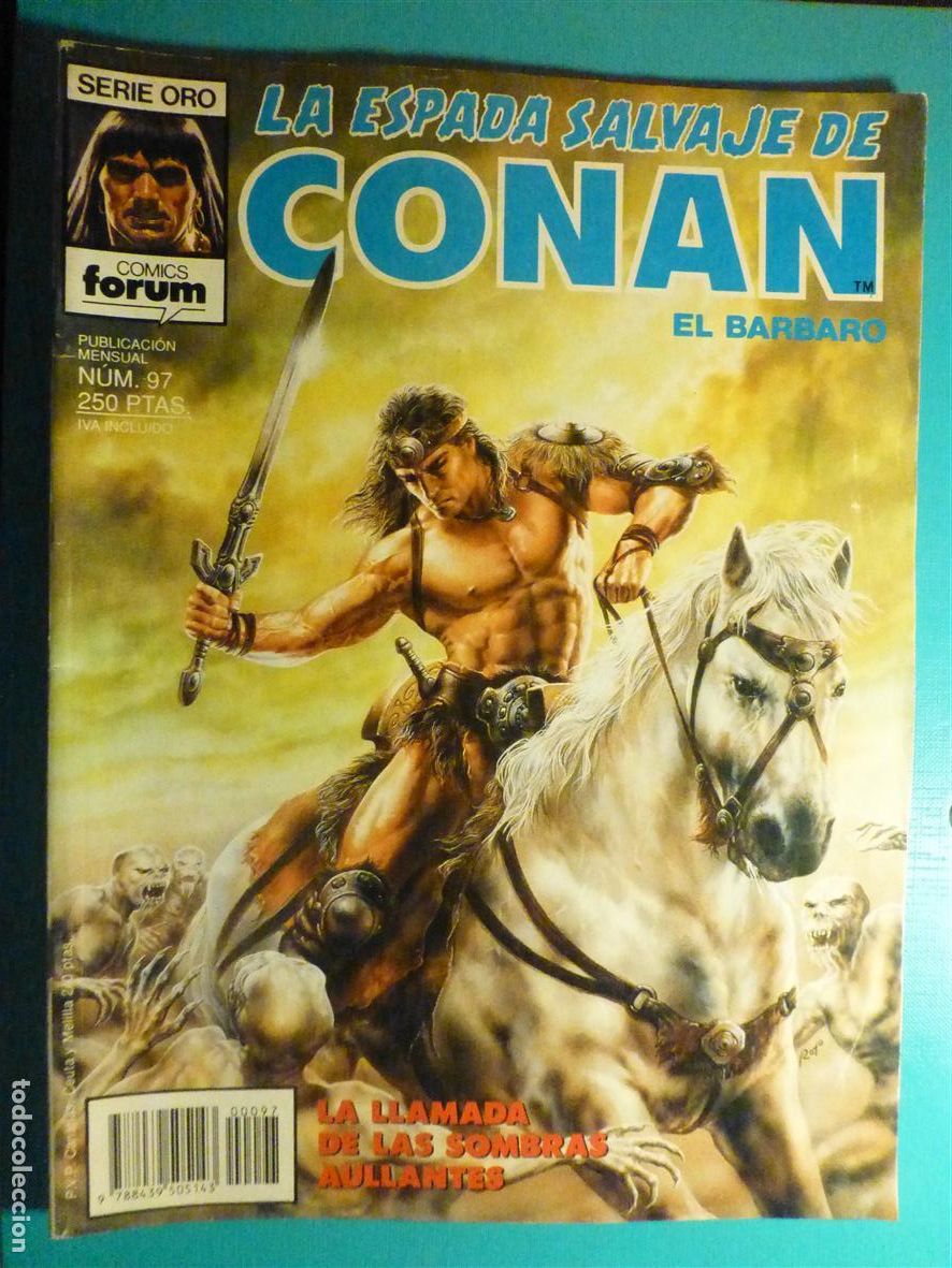 C&oacute;mics: Comic - La Espada Salvaje de Conan El B&aacute;rbaro - N&ordm; 97 - Llamada Sombras Aullantes - Comics Forum Oro