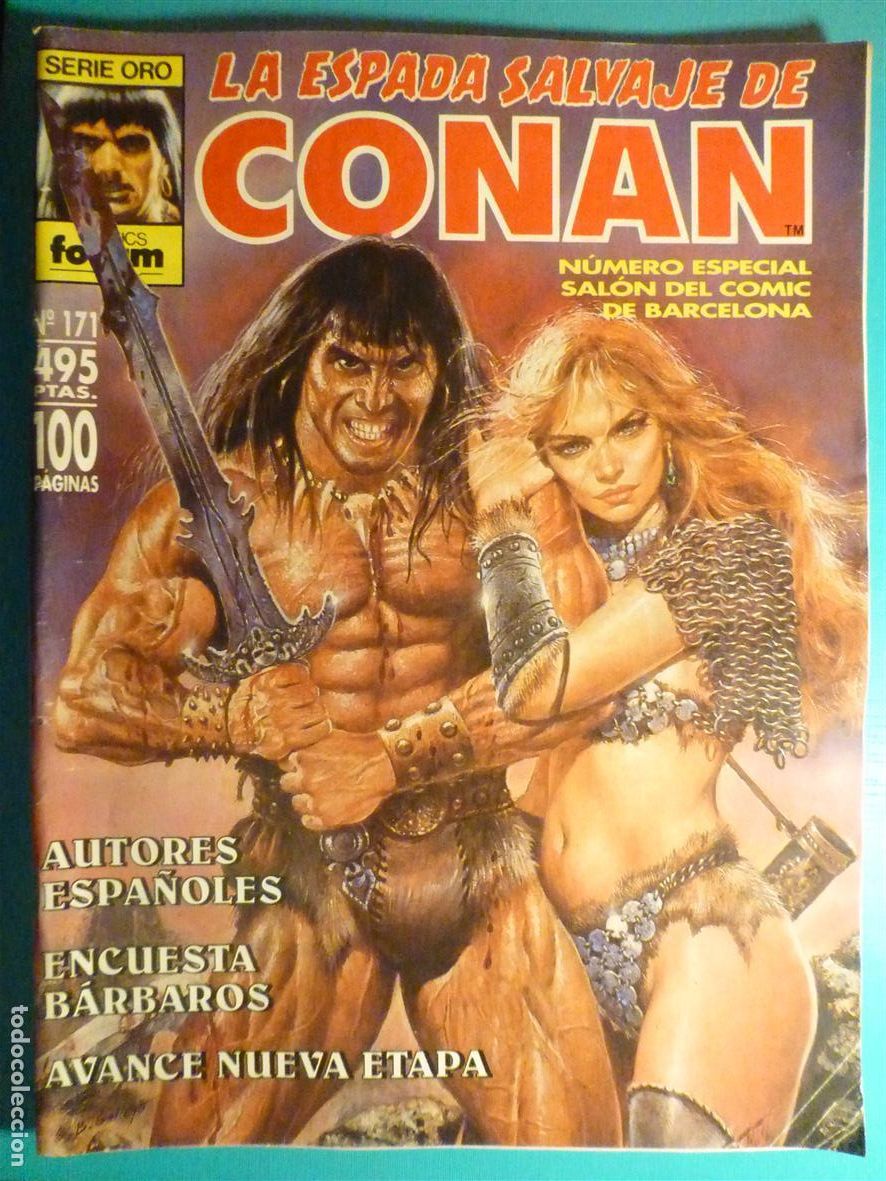 C&oacute;mics: Comic - La Espada Salvaje de Conan El B&aacute;rbaro - N&ordm; 171 - Especial Sal&oacute;n del Comic - Comics Forum Oro