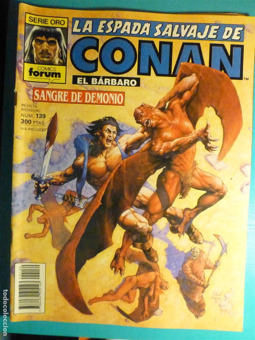 C&oacute;mics: Comic - La Espada Salvaje de Conan El B&aacute;rbaro - N&ordm; 139 - Merodeadores en Mero&eacute; - Comics Forum Oro