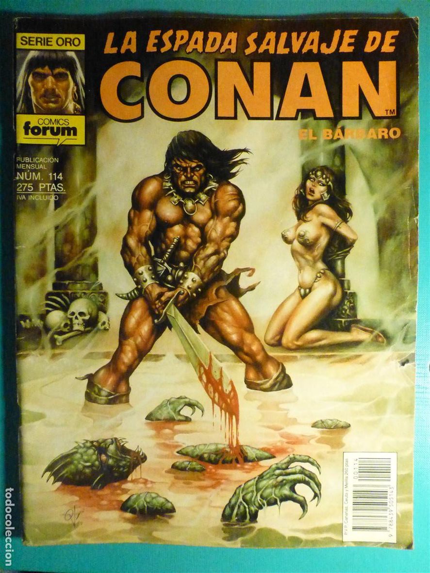 C&oacute;mics: Comic - La Espada Salvaje de Conan El B&aacute;rbaro - N&ordm; 114 - Sal&oacute;n de Susurros - Comics Forum Oro