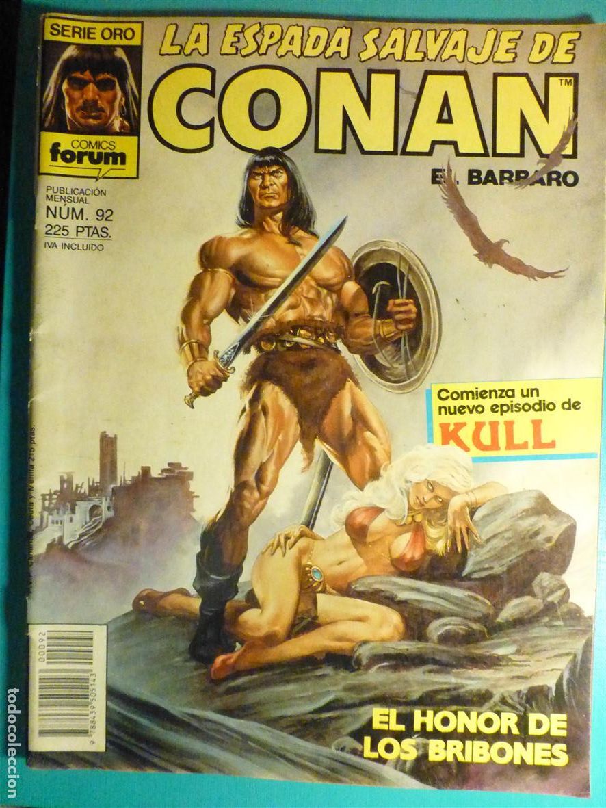 C&oacute;mics: Comic - La Espada Salvaje de Conan El B&aacute;rbaro - N&ordm; 92 - Honor de Bribones - Comics Forum Oro