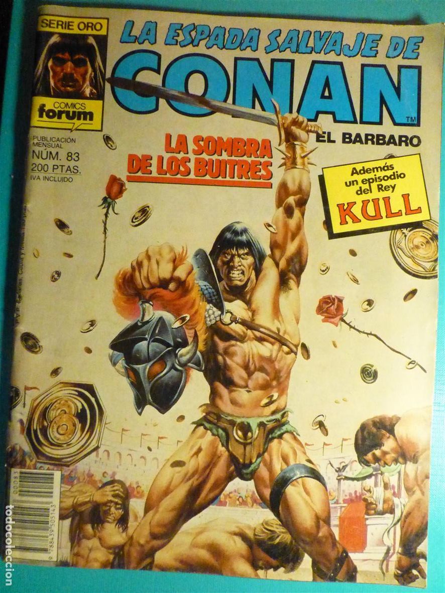 C&oacute;mics: Comic - La Espada Salvaje de Conan El B&aacute;rbaro - N&ordm; 83 - Sombra de Buitres - Comics Forum Oro