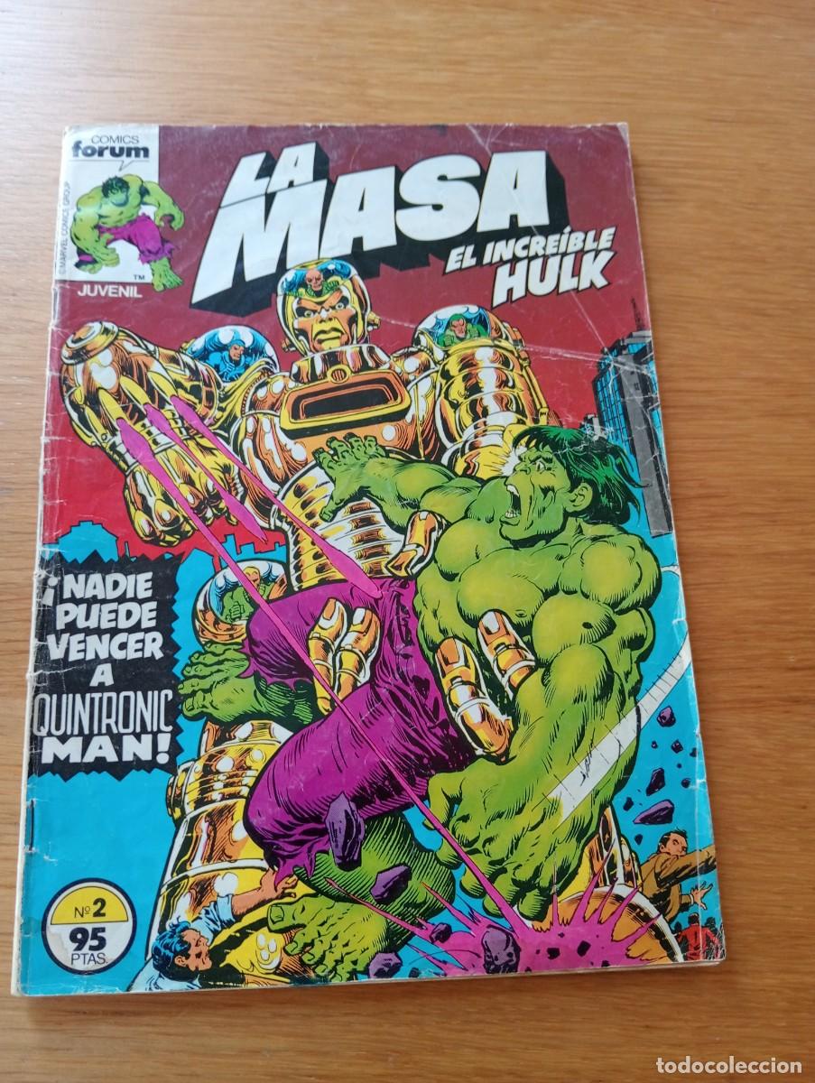 Comics: LA MASA, EL INCRE&Iacute;BLE HULK N.&ordm; 2 (DE 49). GRAPA. FORUM. MARVEL. 1983.