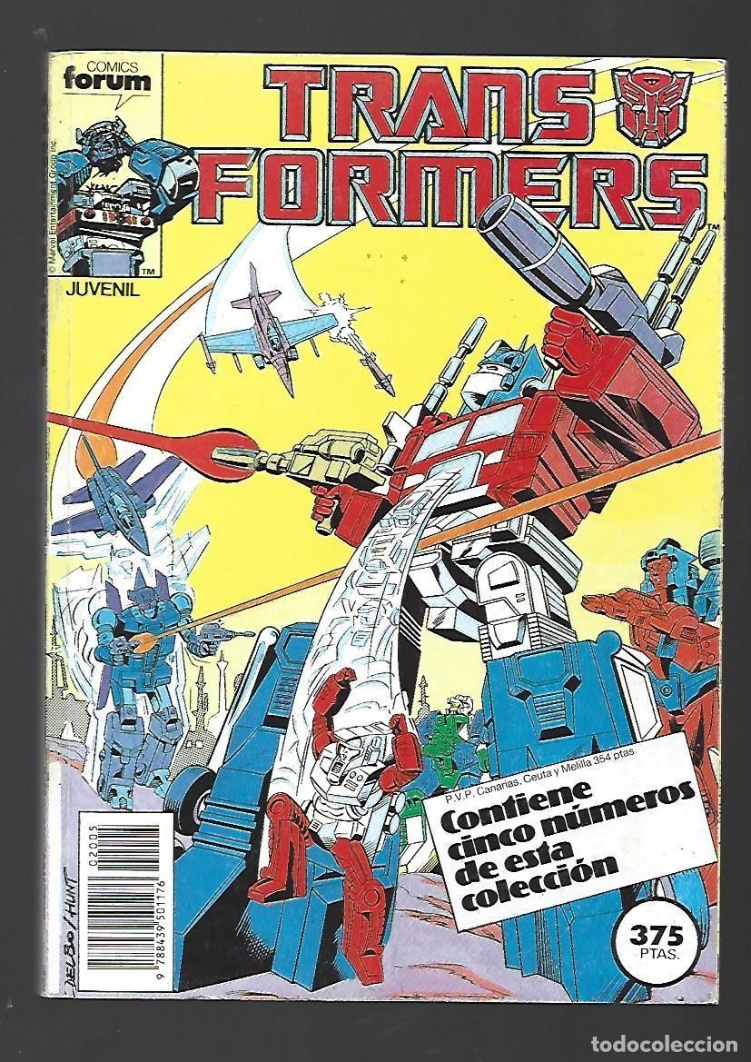 C&oacute;mics: Transformers, tomo retapado 36 al 40, 1988, Forum, muy buen estado
