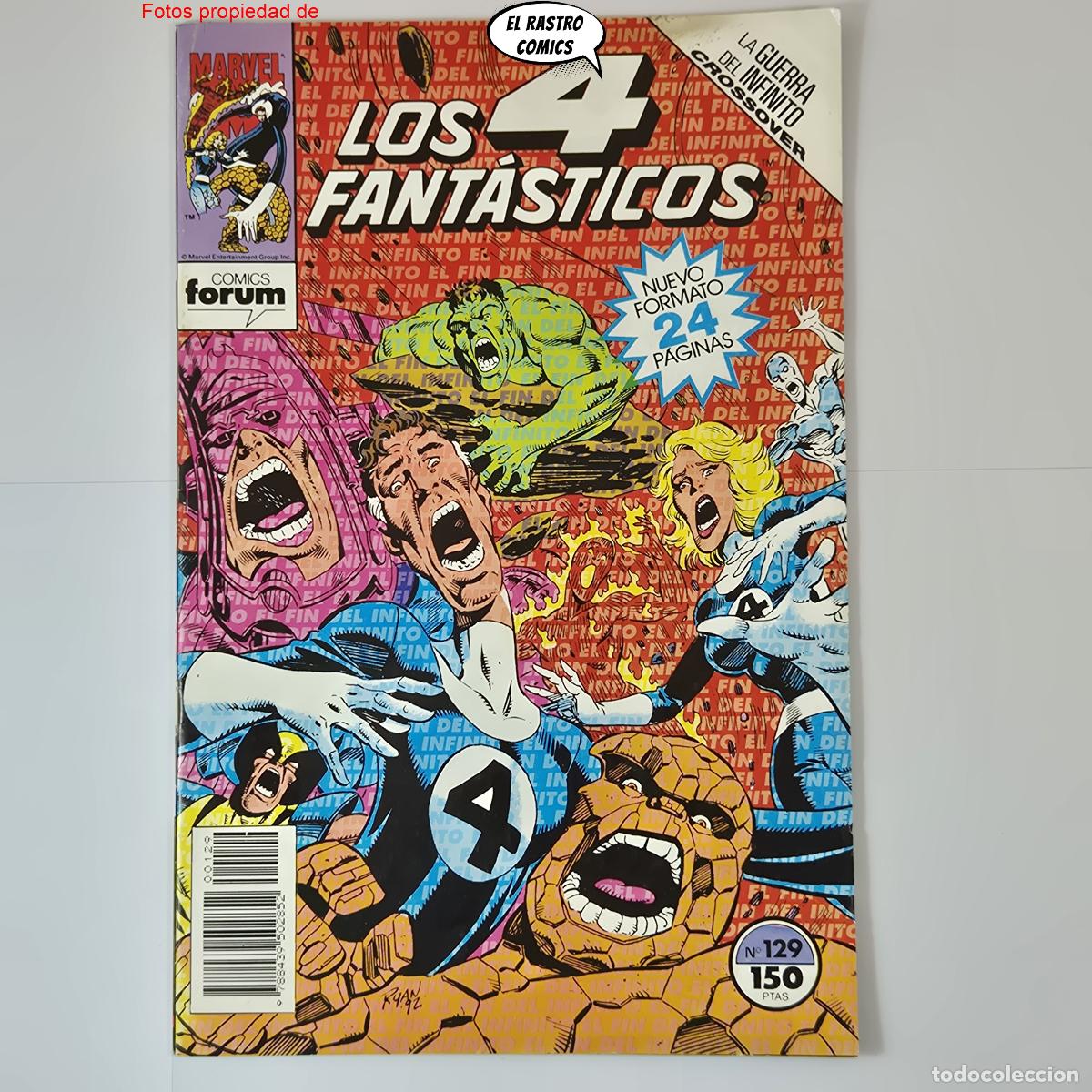 C&oacute;mics: Los 4 Fant&aacute;sticos (1983) n&ordm; 129, ed Forum Marvel