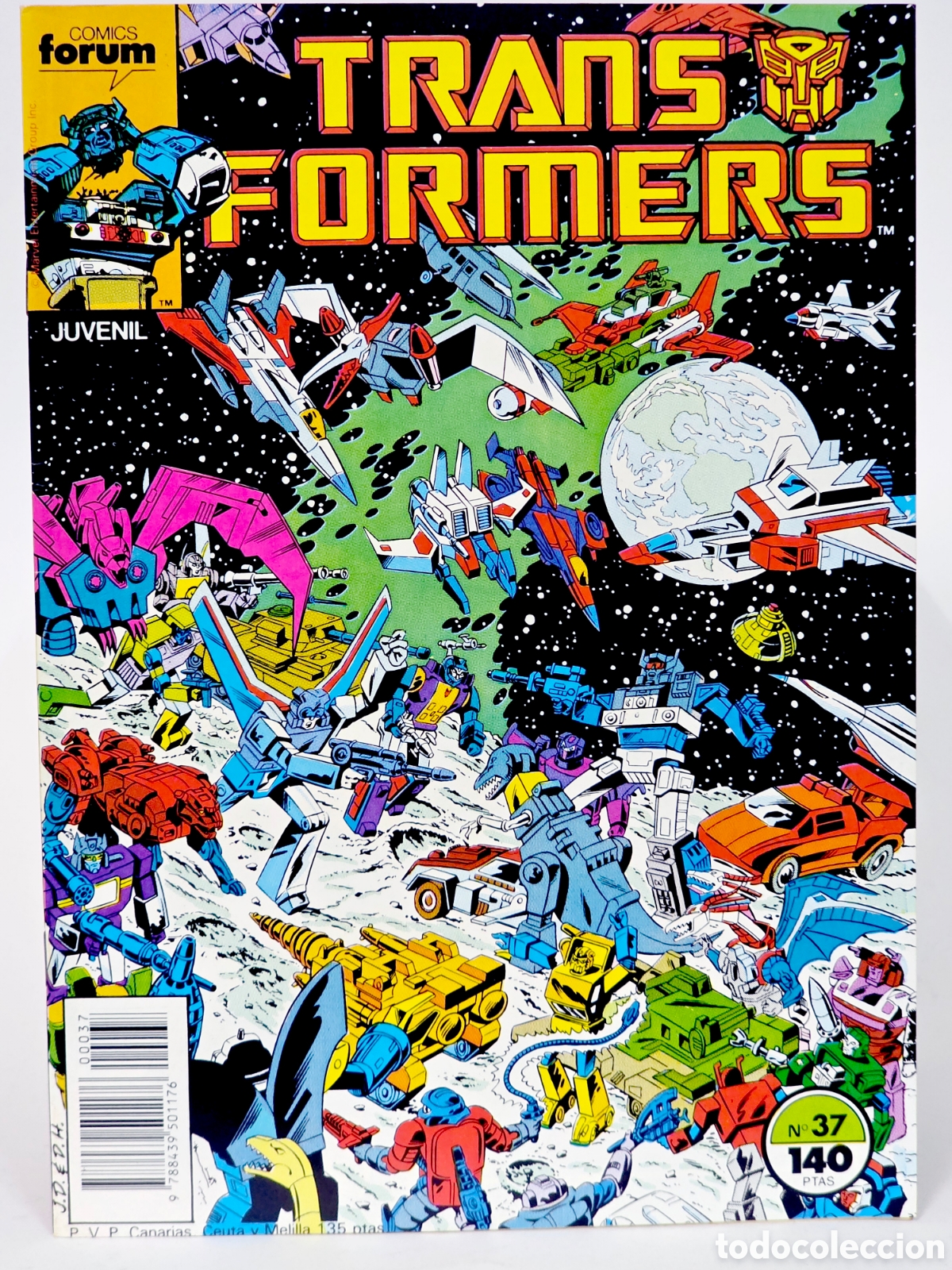 C&oacute;mics: C&Oacute;MIC DE KIOSCO TRANSFORMERS 37 FORUM MARVEL GRAPA