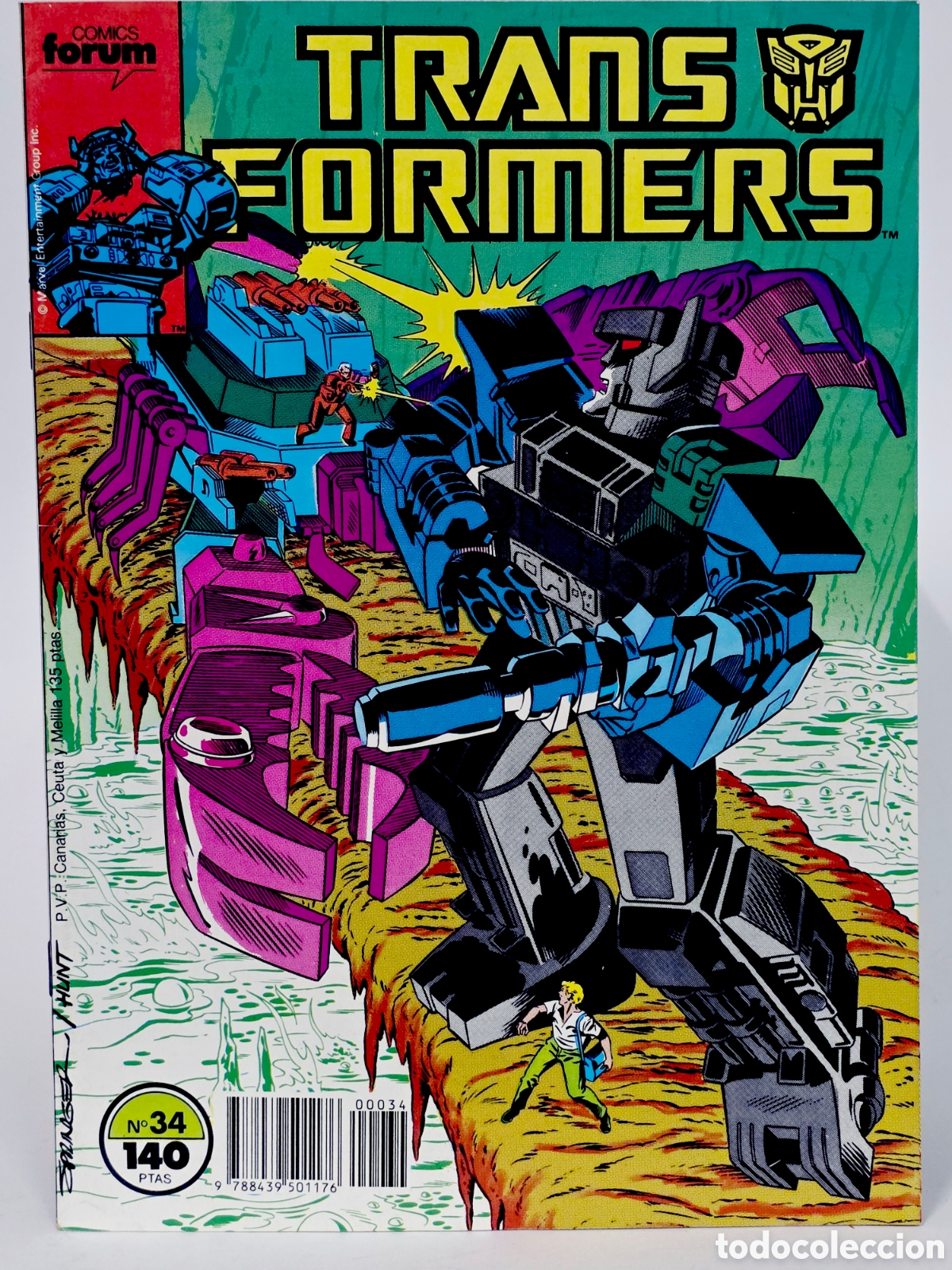 C&oacute;mics: C&Oacute;MIC DE KIOSCO TRANSFORMERS 34 FORUM MARVEL GRAPA