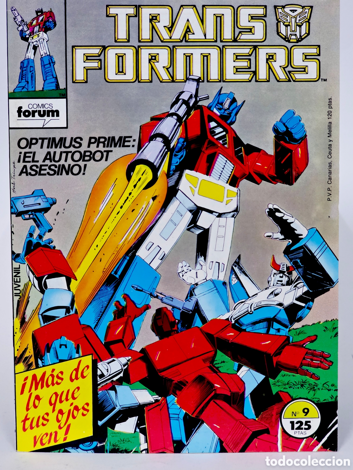 C&oacute;mics: C&Oacute;MIC DE KIOSCO TRANSFORMERS 9 FORUM MARVEL GRAPA