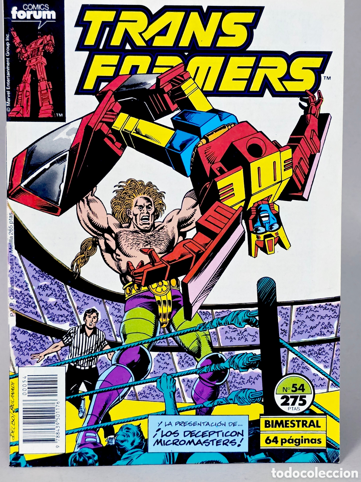 C&oacute;mics: C&Oacute;MIC DE KIOSCO TRANSFORMERS 54 FORUM MARVEL GRAPA